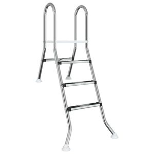 vidaXL R&eacute;szben f&ouml;ldbe s&uuml;llyesztett medencel&eacute;tra 172 x 106 cm 3-l&eacute;pcsős