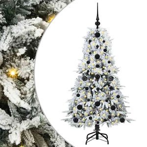 vidaXL Műanyag Hajtogat&oacute;s Kar&aacute;csonyfa Feh&eacute;r 120 cm PE &eacute;s PVC
