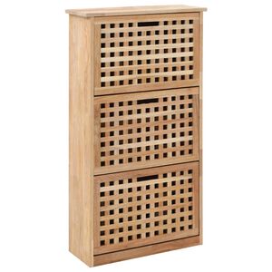 vidaXL t&ouml;m&ouml;r di&oacute;fa cipősszekr&eacute;ny 55 x 20 x 104 cm