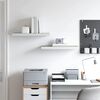 vidaXL 2 db t&ouml;lgysz&iacute;nű &eacute;s feh&eacute;r MDF lebegő fali polc 60x23,5x3,8 cm