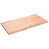 vidaXL vil&aacute;gosbarna kezelt t&ouml;m&ouml;r t&ouml;lgyfa fali polc 120 x 60 x (2-4) cm