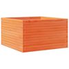 vidaXL viaszbarna t&ouml;m&ouml;r fenyőfa kerti vir&aacute;gl&aacute;da 80x80x45,5 cm