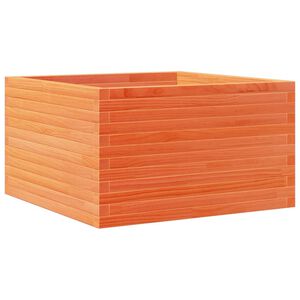 vidaXL viaszbarna t&ouml;m&ouml;r fenyőfa kerti vir&aacute;gl&aacute;da 80x80x45,5 cm