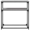 vidaXL szürke sonoma színű szerelt fa konzolasztal 75x35,5x75 cm
