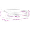 vidaXL t&oacute;psz&iacute;nű sz&ouml;vet kanap&eacute;&aacute;gy matraccal 80 x 200 cm