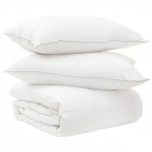 vidaXL Takar&oacute; szett 2 db 200 x 200 cm Ny&aacute;ri 150 gsm Bambusz rost Feh&eacute;r