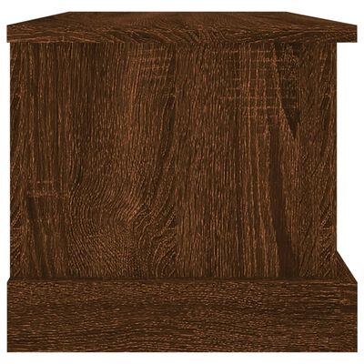 vidaXL barna tölgy színű szerelt fa tárolóláda 50x30x28 cm