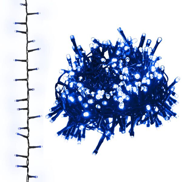 vidaXL kék fényű kompakt PVC LED-szalag 1000 LED-del 10 m