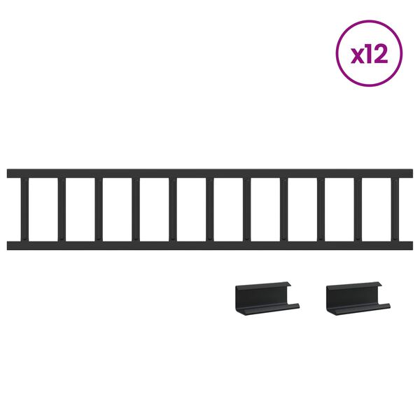 vidaXL Tető havaz&aacute;sv&eacute;dő 1200 x 2,5 x 20 cm Ac&eacute;l