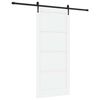 vidaXL Cs&uacute;sz&oacute; ajt&oacute; ORKDAL 93 x 211 cm Szerelt Fa Feh&eacute;r &eacute;s Fekete