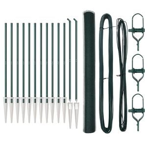 vidaXL Hatsz&ouml;gletű ker&iacute;t&eacute;s oszlopokkal 25 x 1,5 m PVC-bevonatos ac&eacute;l