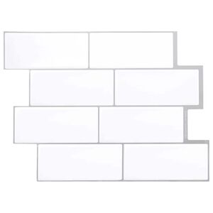 vidaXL Dekoratív Matricák 10 pcs Fehér szürke 29,4 x 21,4 x 0,8 cm