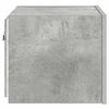 vidaXL betonsz&uuml;rke falra szerelhető TV-szekr&eacute;ny LED-del 30,5x35x30 cm