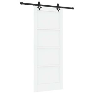 vidaXL Cs&uacute;sz&oacute; ajt&oacute; ORKDAL 83 x 202 cm T&ouml;m&ouml;r Fenyőfa Feh&eacute;r