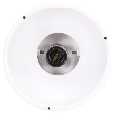 vidaXL fehér tömör mangófa ipari mennyezeti lámpa E27