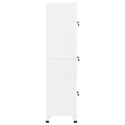 vidaXL fehér acél zárható szekrény 38 x 45 x 180 cm