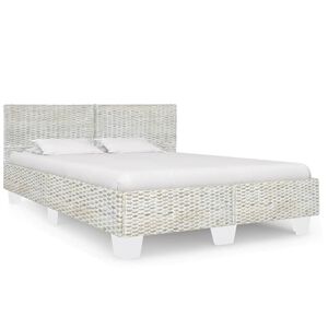 vidaXL sz&uuml;rke term&eacute;szetes rattan &aacute;gykeret 140 x 200 cm