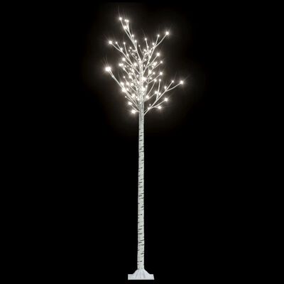 vidaXL 200 LED-es bel-/kültéri hideg fehér fűzfa karácsonyfa 2,2 m