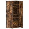vidaXL Cipőszekr&eacute;ny polcokkal F&uuml;st&ouml;lt t&ouml;lgy 80 x 39 x 178 cm Faanyag