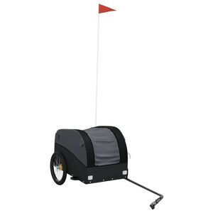 vidaXL fekete vas ker&eacute;kp&aacute;r-ut&aacute;nfut&oacute; 30 kg
