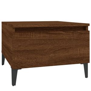 vidaXL barna t&ouml;lgysz&iacute;nű szerelt fa kisasztal 50 x 46 x 35 cm