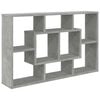 vidaXL betonsz&uuml;rke szerelt fa fali polc 85 x 16 x 52,5 cm