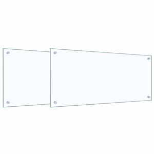 vidaXL Konyhai h&aacute;tfal 2 db &Aacute;tl&aacute;tsz&oacute; 90 x 40 cm edzett &uuml;veg