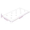vidaXL Fali Fejt&aacute;mla 12 pcs Kr&eacute;m 60 x 30 cm Műbőr