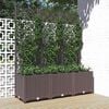 vidaXL barna PP kerti vir&aacute;gl&aacute;da r&aacute;ccsal 120 x 40 x 136 cm
