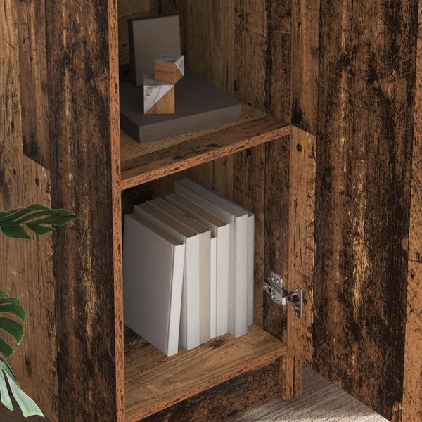 vidaXL Asztal 2 pcs &Ouml;reg fa