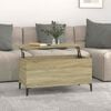 vidaXL sonoma t&ouml;lgy sz&iacute;nű szerelt fa doh&aacute;nyz&oacute;asztal 90x44,5x45 cm
