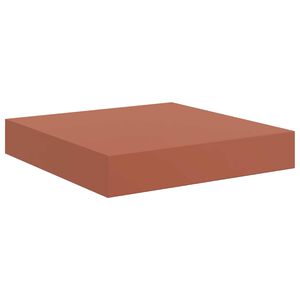 vidaXL Falpolc Falra szerelhető Piros 23 x 23,5 x 3,8 cm Szerelt Fa