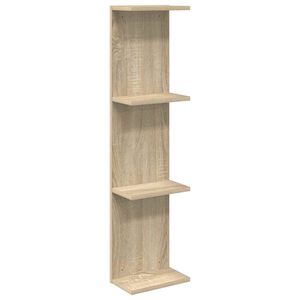 vidaXL Falpolc Sonoma T&ouml;lgy 25 x 15 x 100 cm Szerelt Fa