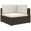 vidaXL 1 db barna polyrattan modul&aacute;ris sarokfotel p&aacute;rn&aacute;kkal