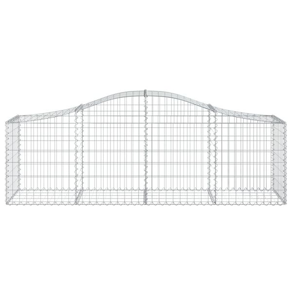 vidaXL 18 db &iacute;ves horganyzott vas gabion kos&aacute;r 200x50x60/80 cm
