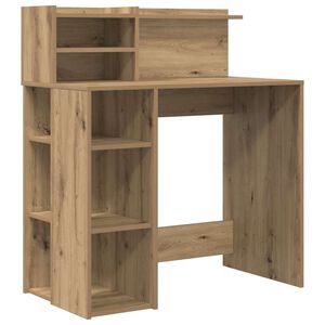 vidaXL Asztal Artisan t&ouml;lgy Szerelt Fa 90 x 48 x 101,5 cm