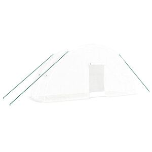vidaXL feh&eacute;r ac&eacute;lv&aacute;zas melegh&aacute;z 12 m&sup2; 6 x 2 x 2,85 m