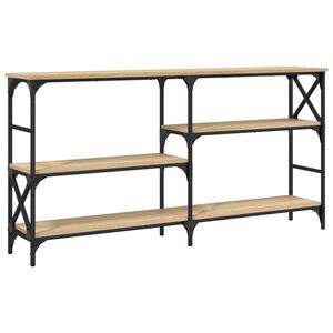 vidaXL sonoma t&ouml;lgy sz&iacute;nű szerelt fa doh&aacute;nyz&oacute;asztal 150 x 29 x 76,5 cm