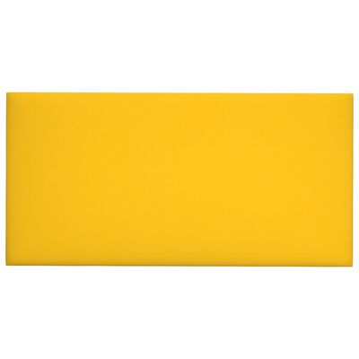 vidaXL 12 db sárga bársony fali panel 30 x 15 cm 0,54 m²
