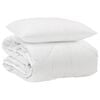vidaXL &Eacute;vszakokon &Aacute;t Duvet p&aacute;rn&aacute;val 2 db Feh&eacute;r Mikrosz&aacute;l