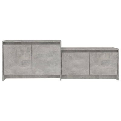 vidaXL betonszürke forgácslap TV-szekrény 146,5 x 35 x 50 cm