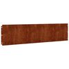 vidaXL 10 db rugalmas corten ac&eacute;l gyepszeg&eacute;ly 25 x 103 cm