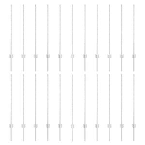 vidaXL Be&aacute;gyazott ker&iacute;t&eacute;soszlop 22 db Ez&uuml;st 140 cm Porsz&oacute;rt ac&eacute;l