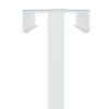 vidaXL Kiállító Állvány 2 pcs Fehér 30 x 24 x 208 cm Vas