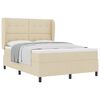 vidaXL Boxrug&oacute;s &aacute;gy fejt&aacute;ml&aacute;val Kr&eacute;m 140 x 190 cm sz&ouml;vet