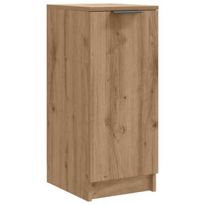 vidaXL k&eacute;zműves t&ouml;lgy sz&iacute;nű szerelt fa cipősszekr&eacute;ny 29,5x35x70 cm