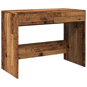 vidaXL antik fa sz&iacute;nű szerelt fa &iacute;r&oacute;asztal 101 x 50 x 76,5 cm