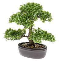 Emerald zöld mű mini bonsai fa 32 cm