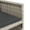 vidaXL 11 r&eacute;szes vil&aacute;gossz&uuml;rke polyrattan kerti &uuml;lőgarnit&uacute;ra p&aacute;rn&aacute;kkal