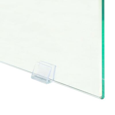 vidaXL tölgyfa színű MDF/üveg tálalóasztal 120 x 30 x 76 cm